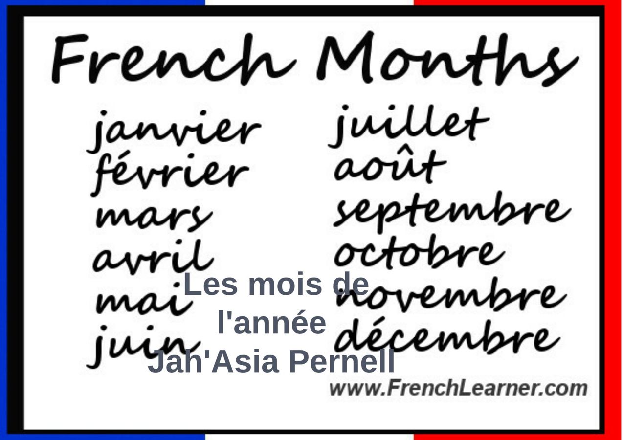 Январь на французском. Французские прописные месяцы. Месяца по французски. Months in french. Месяца по французскому языку.