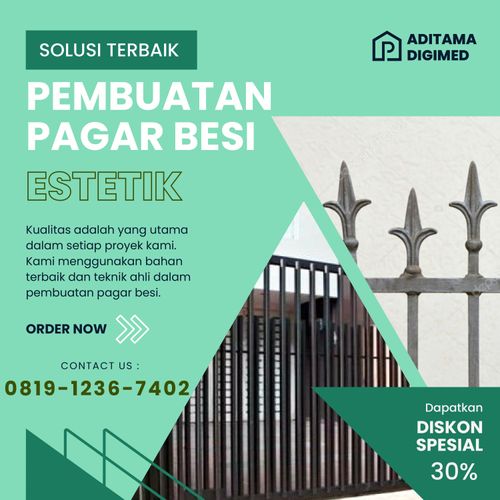 PALING TERPERCAYA, Call 0819-1236-7402, Jasa Buat Railing Tangga