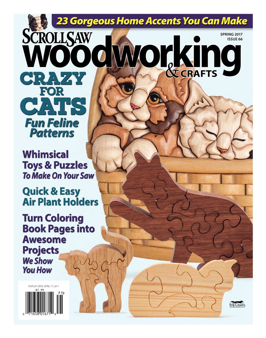 Scroll Saw Woodworking & Crafts Issue 66 Spring 2017 by Fox Chapel
