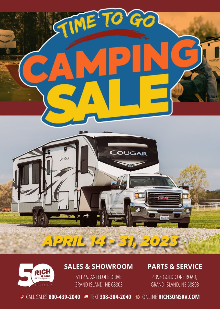 Rich & Sons RV Headquarters TIME TO GO CAMPING SALES Event! by