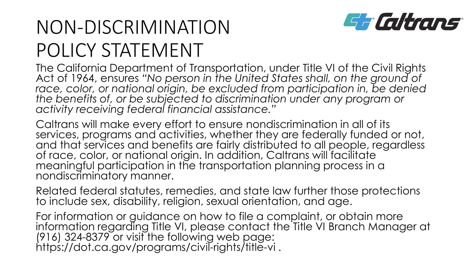 Non Discrimination Policy Statement Slides By Arellano Associates   Medium