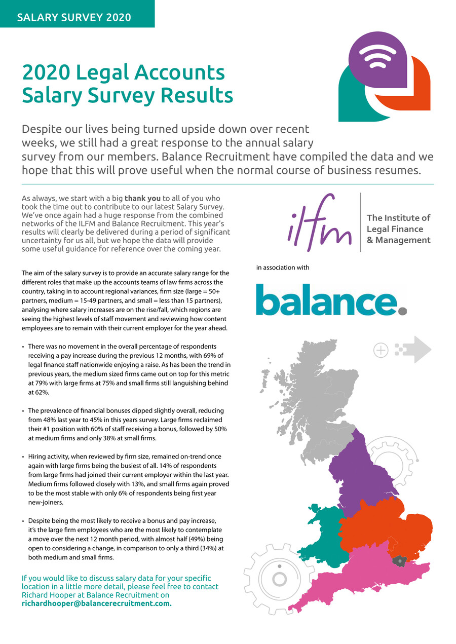 ILFM Salary Survey 2020 by The Institute of Legal Finance... - Flipsnack