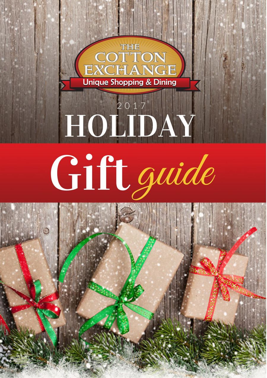 The Cotton Exchange Holiday Gift Guide 2017 by 9EDA5CC8B7A Flipsnack