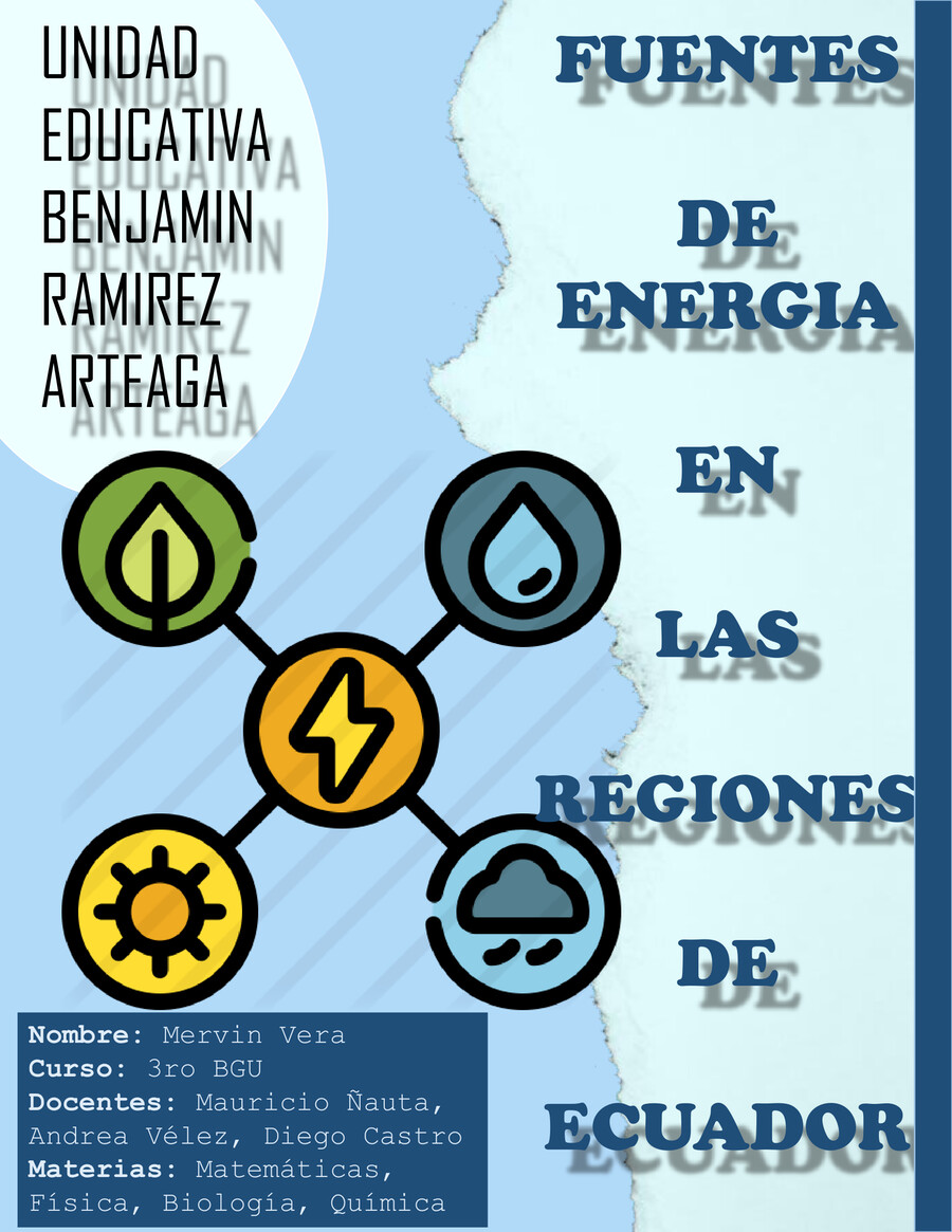 FUENTES DE ENERGIA EN ECUADOR by Takeshi - Flipsnack